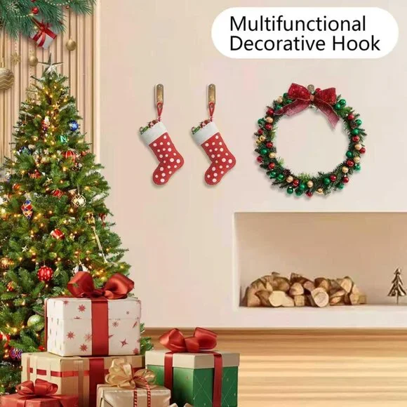 4PCS Foldable Gold Wall Hooks, Heavy Duty Zinc Alloy Folding Wall Hooks, Folding - Picture 2 of 9